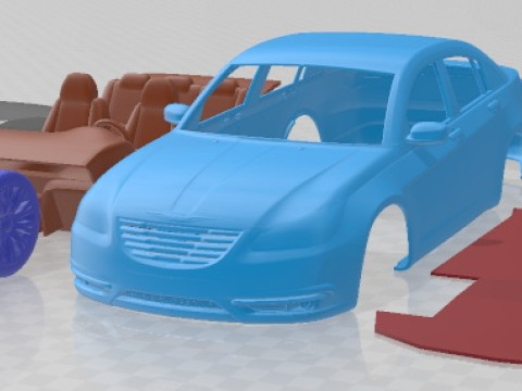 Chrysler 200 2011 Printable Car 3D 打印模型