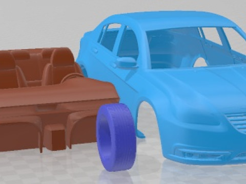 Chrysler 200 2011 Printable Car 3D Print Model
