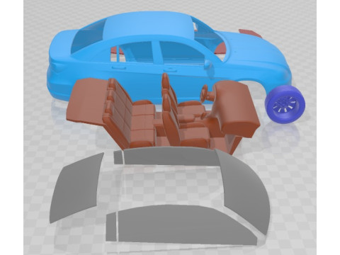 Chrysler 200 2011 Printable Car 3D Print Model