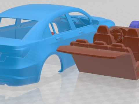 Chrysler 200 2011 Printable Car 3D Print Model