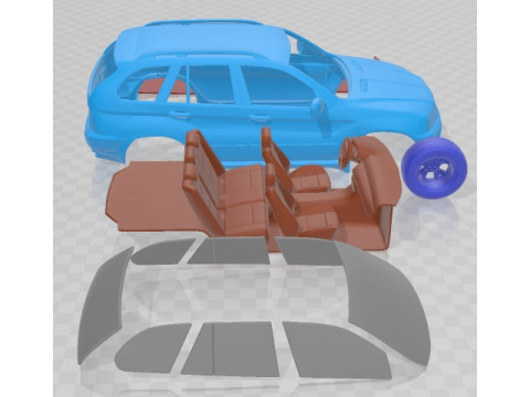 X5 E53 2000 Printable Car 3D Print Model