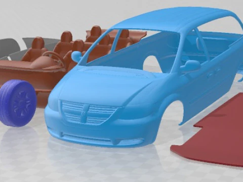 Dodge Grand Caravan 2004 Printable Car 3D Print Model