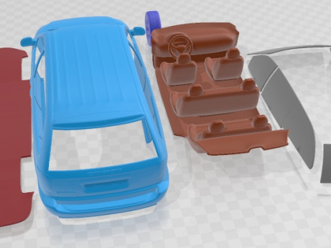Dodge Grand Caravan 2004 Printable Car Model Cetak 3D