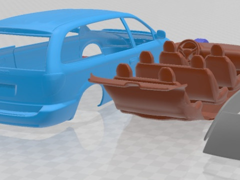 Dodge Grand Caravan 2004 Printable Car Model Cetak 3D