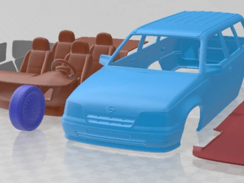 Opel Kadett Wagon 1991 Printable Car 3D Print Model