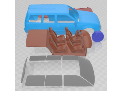 Opel Kadett Wagon 1991 Printable Car 3D 프린트 모델