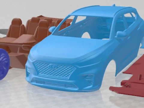 Hyundai Tucson N Line 2019 Printable Car 3D Print Model