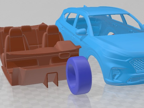 Hyundai Tucson N Line 2019 Printable Car 3D Print Model