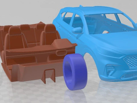 Hyundai Tucson N Line 2019 Printable Car 3D Print Model