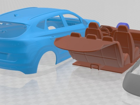 Hyundai Tucson N Line 2019 Printable Car 3D Print Model