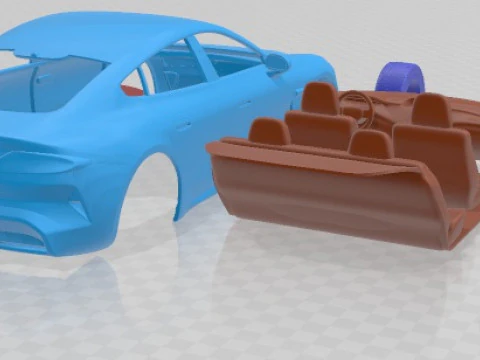 Xiaomi SU7 2024 Printable Car 3D Print Model