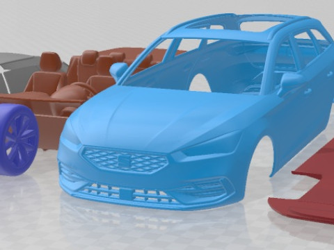 Seat Leon Sportstourer FR 2020 Printable Car 3D 프린트 모델