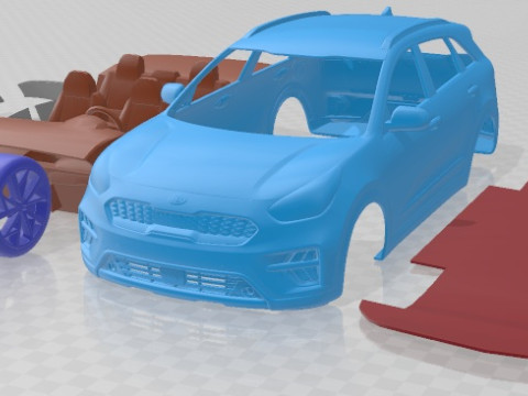 Kia Niro Hybrid 2020 Printable Car Modelo de impresión 3D