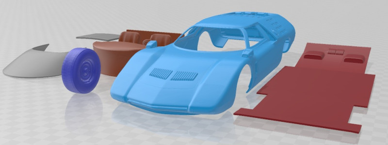 Mazda RX 500 1970 Printable Car 3D Принт Модель .c4d .max .obj .3ds .fbx .stl .blend 
