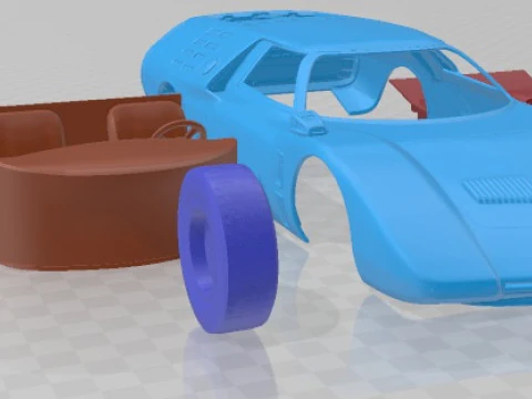Mazda RX 500 1970 Printable Car 3D Print Model