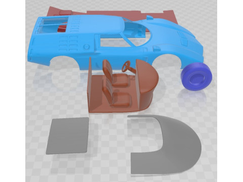 Mazda RX 500 1970 Printable Car 3D Принт Модель