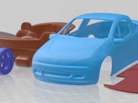 Carro imprim&iacute;vel Opel Tigra 1994 Modelo de Impressão 3D