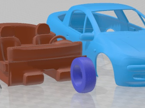 Opel Tigra 1994 Printable Car 3D Druckmodell