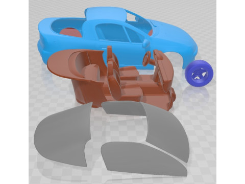 Opel Tigra 1994 Printable Car 3D Druckmodell