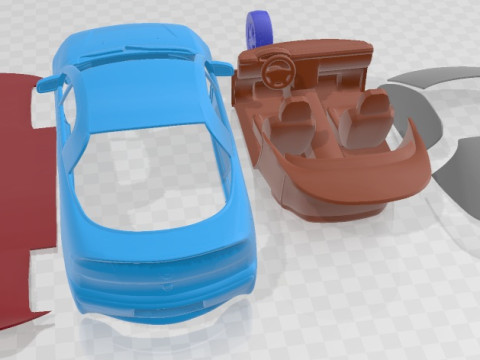 Opel Tigra 1994 Printable Car 3D Druckmodell