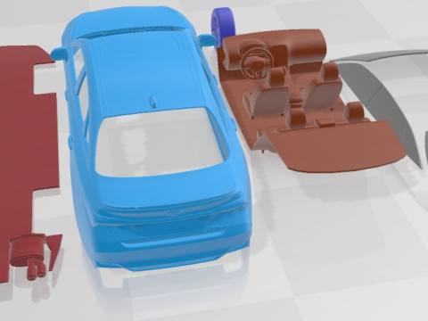 Toyota Avalon XSE V6 2019 Printable Car 3Dプリントモデル