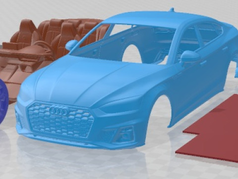 Audi S5 Sportback 2020 Printable Car Modelo de impresión 3D