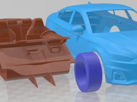 Audi S5 Sportback 2020 Printable Car Modelo de impresión 3D