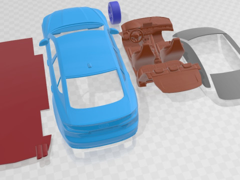 Audi S5 Sportback 2020 Printable Car Modelo de impresión 3D