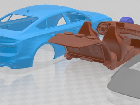 Audi S5 Sportback 2020 Printable Car Modelo de impresión 3D