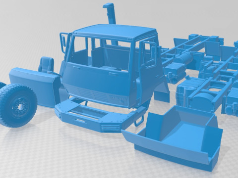 Steyr Plus 91 1491 1978 Printable Truck Model Cetak 3D