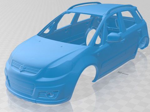 Suzuki SX4 2010 Printable Body Car 3D Print Model