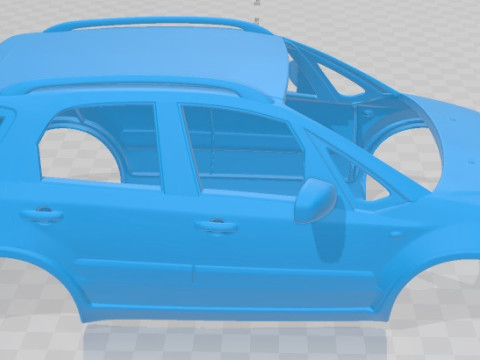 Suzuki SX4 2010 Printable Body Car 3D Print Model