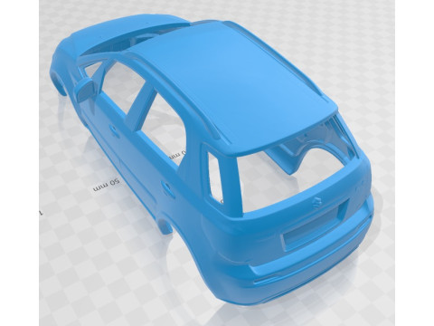 Suzuki SX4 2010 Printable Body Car 3D Print Model