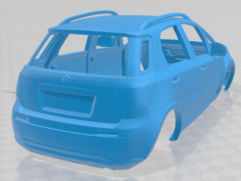 Suzuki SX4 2010 Printable Body Car 3D Print Model