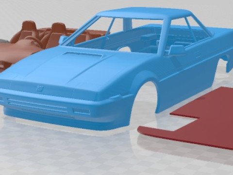 Subaru XT 1985 Printable Car 3Dプリントモデル