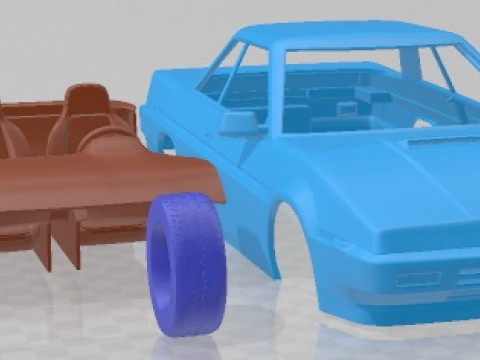Subaru XT 1985 Printable Car 3D Print Model