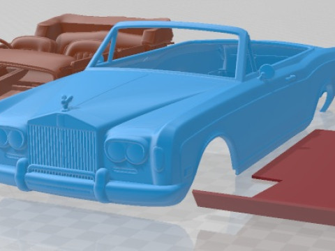 Corniche 1971 Printable Car Modello di stampa 3D