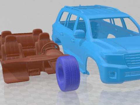 Toyota Land Cruiser J200 2013 Printable Car 3D Принт Модель