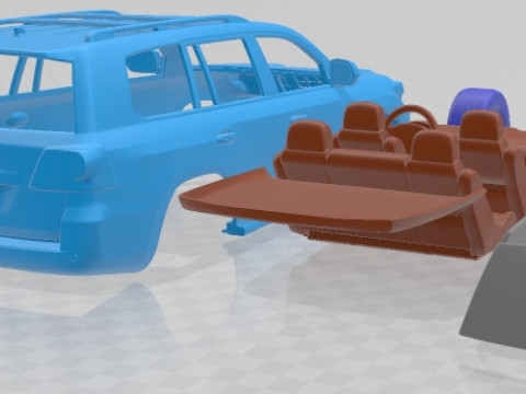 Toyota Land Cruiser J200 2013 Printable Car 3D Принт Модель