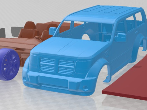 Dodge Nitro 2007 Printable Car Model do druku 3D