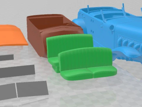 Duesenberg SJ Convertible 1932 Printable Car 3D Print Model