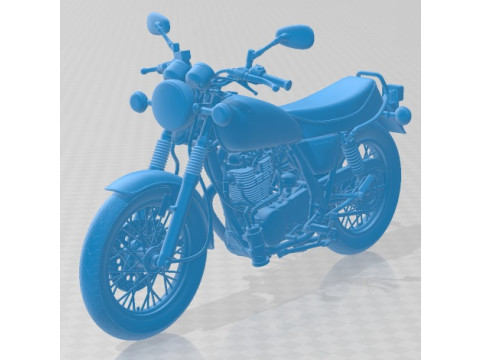 Yamaha SR 400 2015 Printable Motorbike 3D Print Model