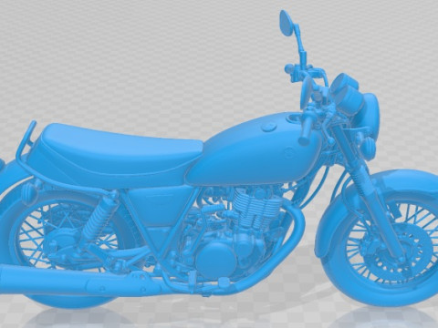Yamaha SR 400 2015 Printable Motorbike 3D Print Model