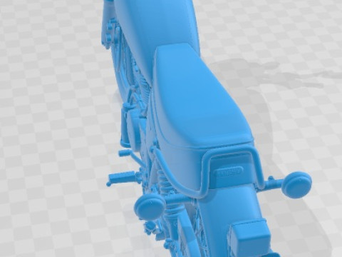 Yamaha SR 400 2015 Printable Motorbike 3D Print Model
