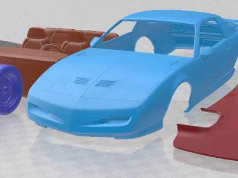 Carro para imprimir Pontiac Firebird Trans Am GTA 1991 Modelo de Impressão 3D