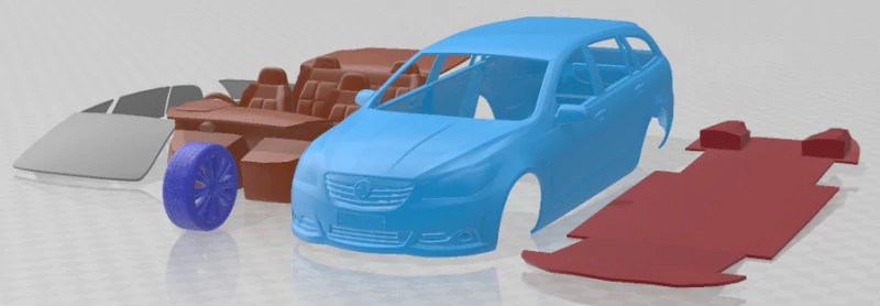 Holden VF Commodore Calais V Sportwagon 2013 Printable Car 3D Print Model .c4d .max .obj .3ds .fbx .stl .blend 