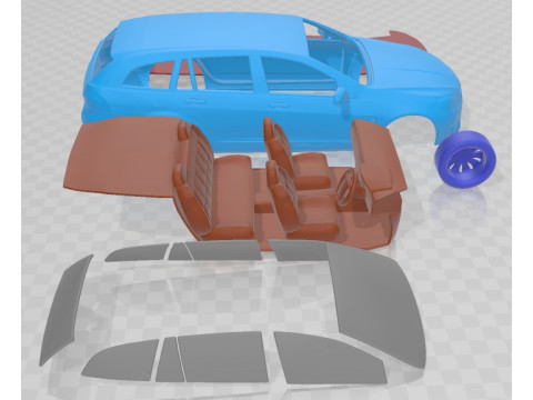 Holden VF Commodore Calais V Sportwagon 2013 Printable Car 3D प्रिंट मॉडल