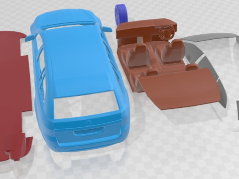 Holden VF Commodore Calais V Sportwagon 2013 Printable Car 3D प्रिंट मॉडल