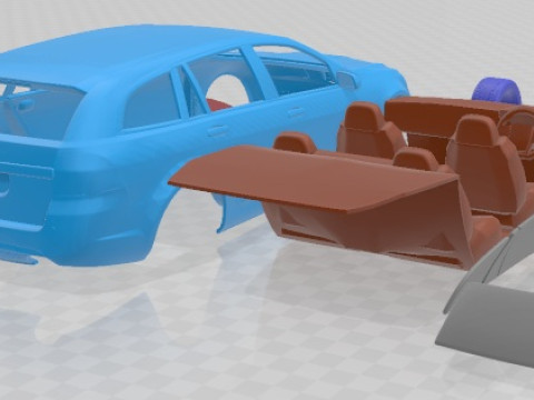 Holden VF Commodore Calais V Sportwagon 2013 Printable Car 3D प्रिंट मॉडल