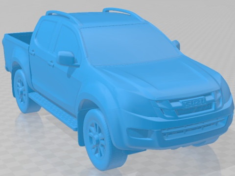 Isuzu D Max Double Cab Huntsman 2014 Printable Car 3D Print Model